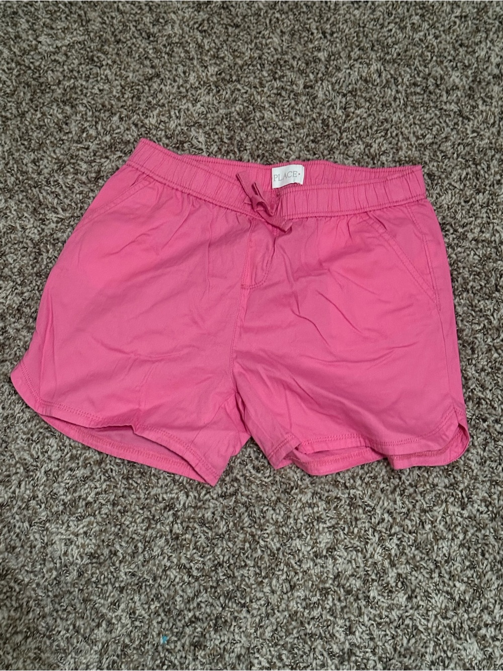Girls' Pink Athletic Pull-On Shorts
